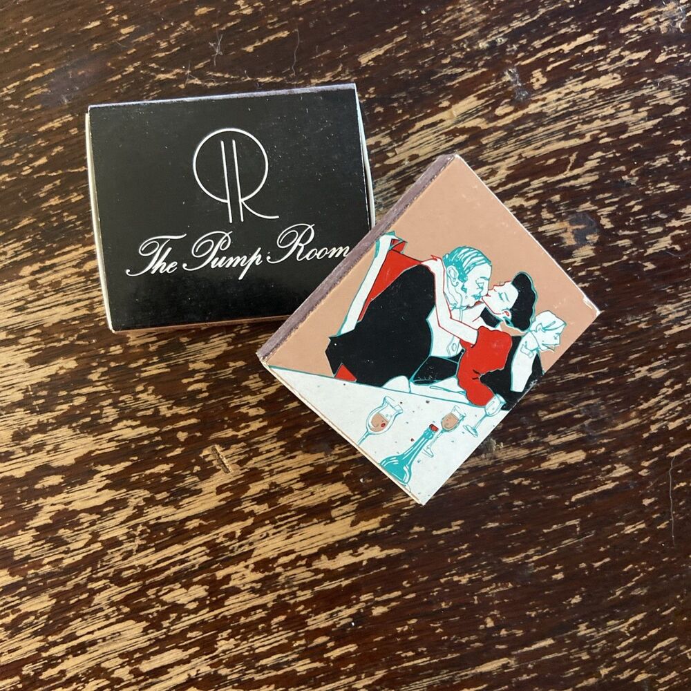 Vintage The Pump Room Ambassador Hotel Chicago Matches Matchbook- 2 Boxes